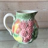 Vintage fruit slip pitcher