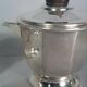 Service café & thé Art déco métal argenté et palissandre S889