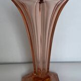 Val saint Lambert pink glass vase