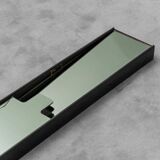 Miroir gronda de luciano bertoncini pour elco vintage années 70 modernisme