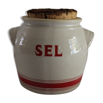 Vintage LML sandstone salt pot