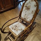 Roching-Chair rattan and fabric