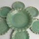Celadon Green Earthenware Bowl & Plates, Nittsjö, Sweden, 1960s
