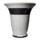 Grande lampe moderne Raku beige et brun Keramos Sèvres - René Hénon