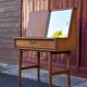 Meuble coiffeuse, meuble scandinave, bureau, console, meuble design, 50's