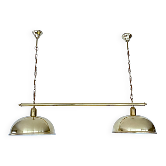 Double pendant lamp vintage, brass, 60s