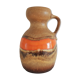 Vase pichet aux émaux rouge-orange West Germany