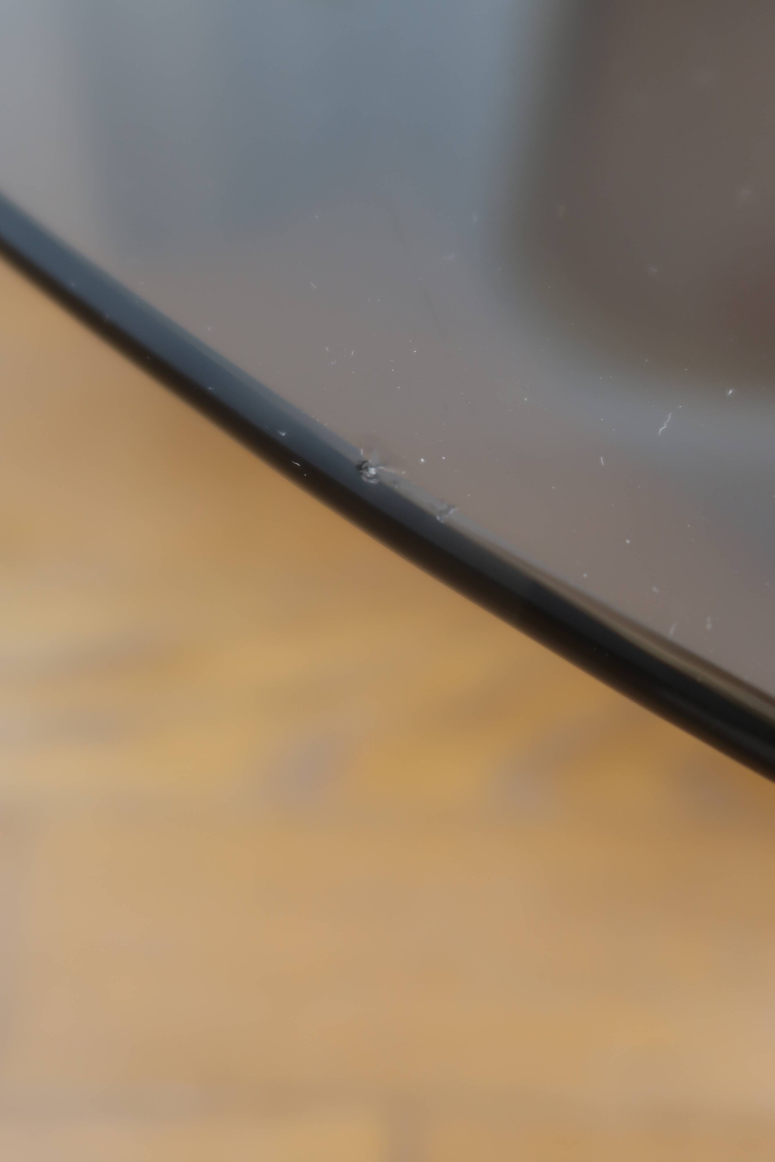 Coffee table smoked glass 70's