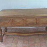 Brutalist minister's office in exotic wood