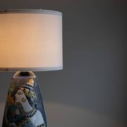 Marian Zawadzki "Oryx" Floor Lamp Unique, Tilgmans Ceramic, Sweden, Dated 1963