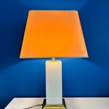 Large rectangular lamp from the 70s in gold