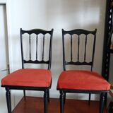 Lot of two refurbished western chairs