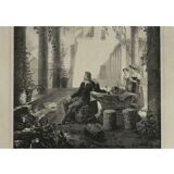 Lithography, Engraving, House of Tasso Torquato