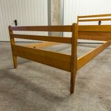 Pair of 1960 Scandinavian twin beds in solid beech