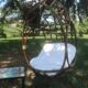 Fauteuil suspendu rotin /bambou 1970 vintage