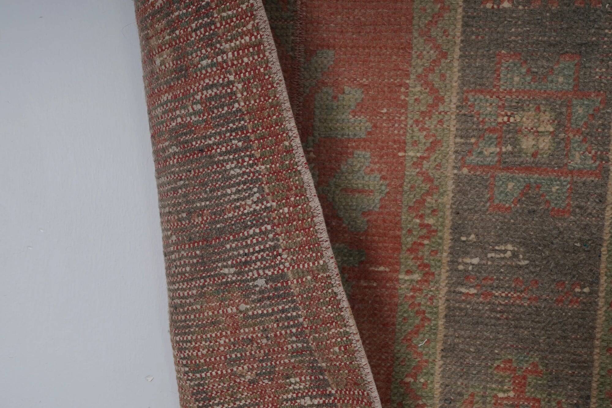 Vintage Turkish hallway rug 61x313 cm