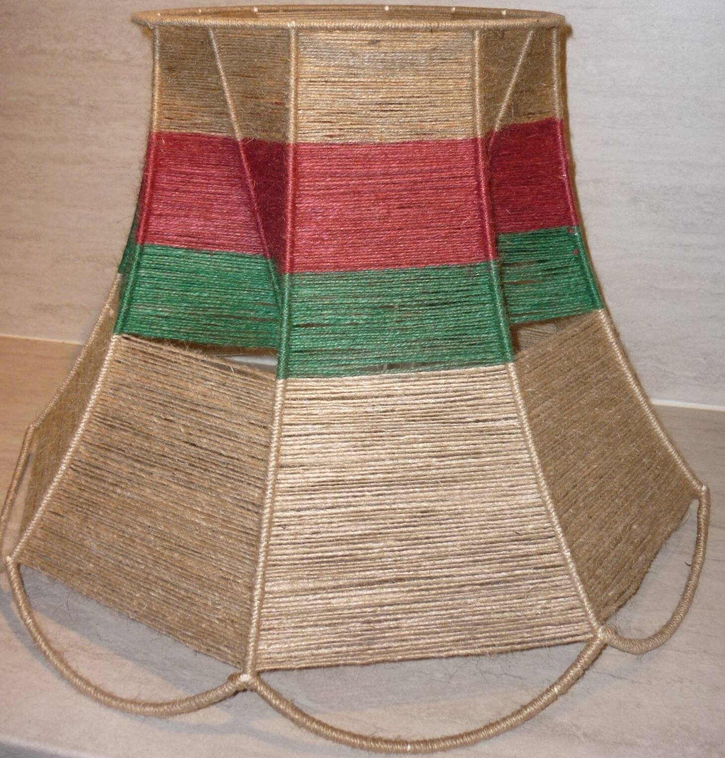 Braided jute lampshade 60 cm ø