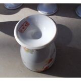 Vintage Japanese porcelain 8 egg cups with maple decor
