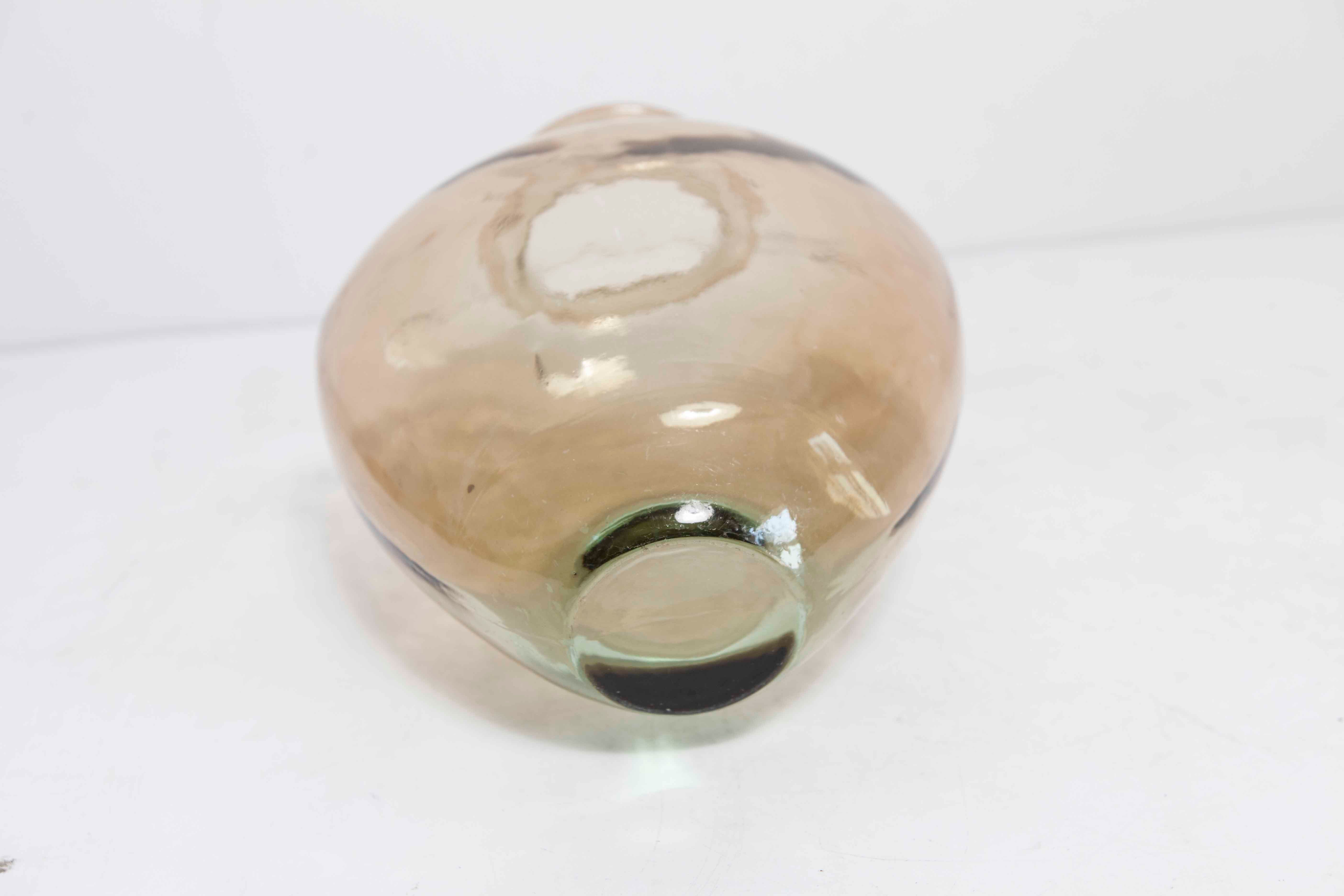 Heart glass vase 1980