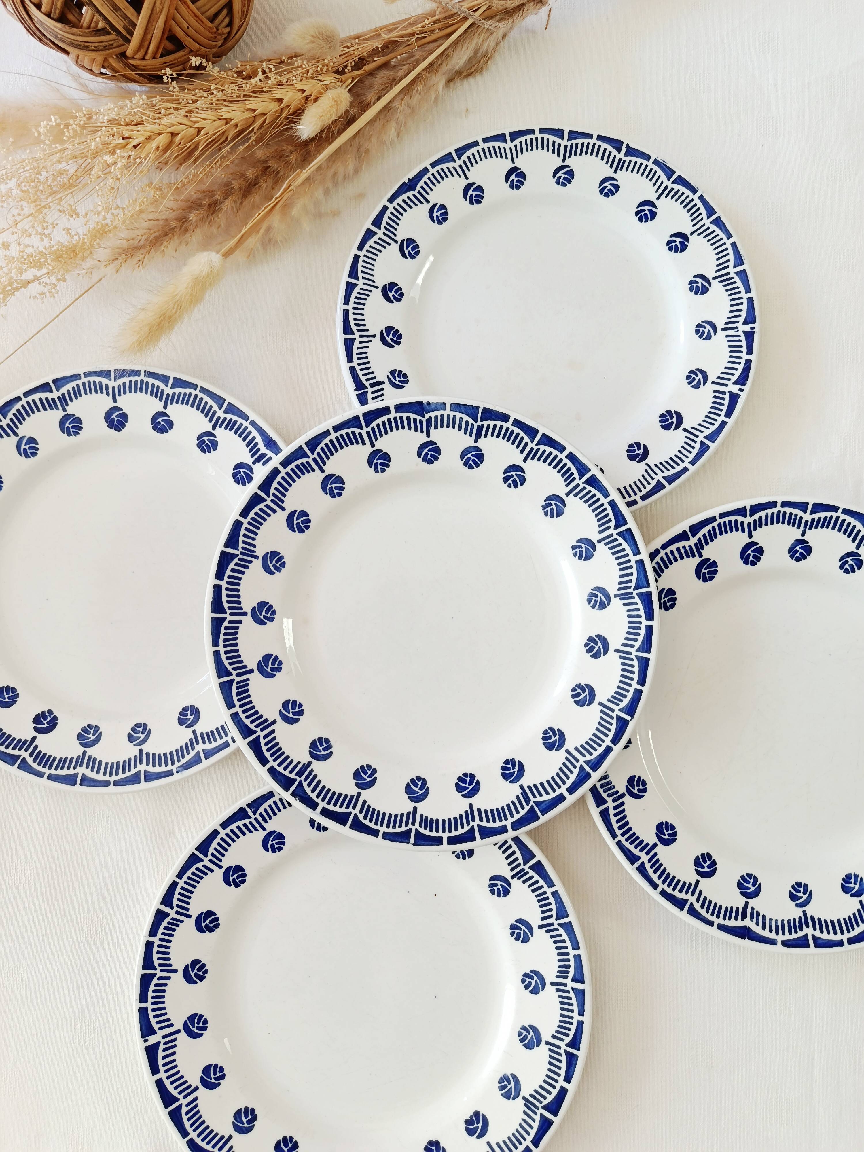 Lot de 5 assiettes a dessert Ceranord