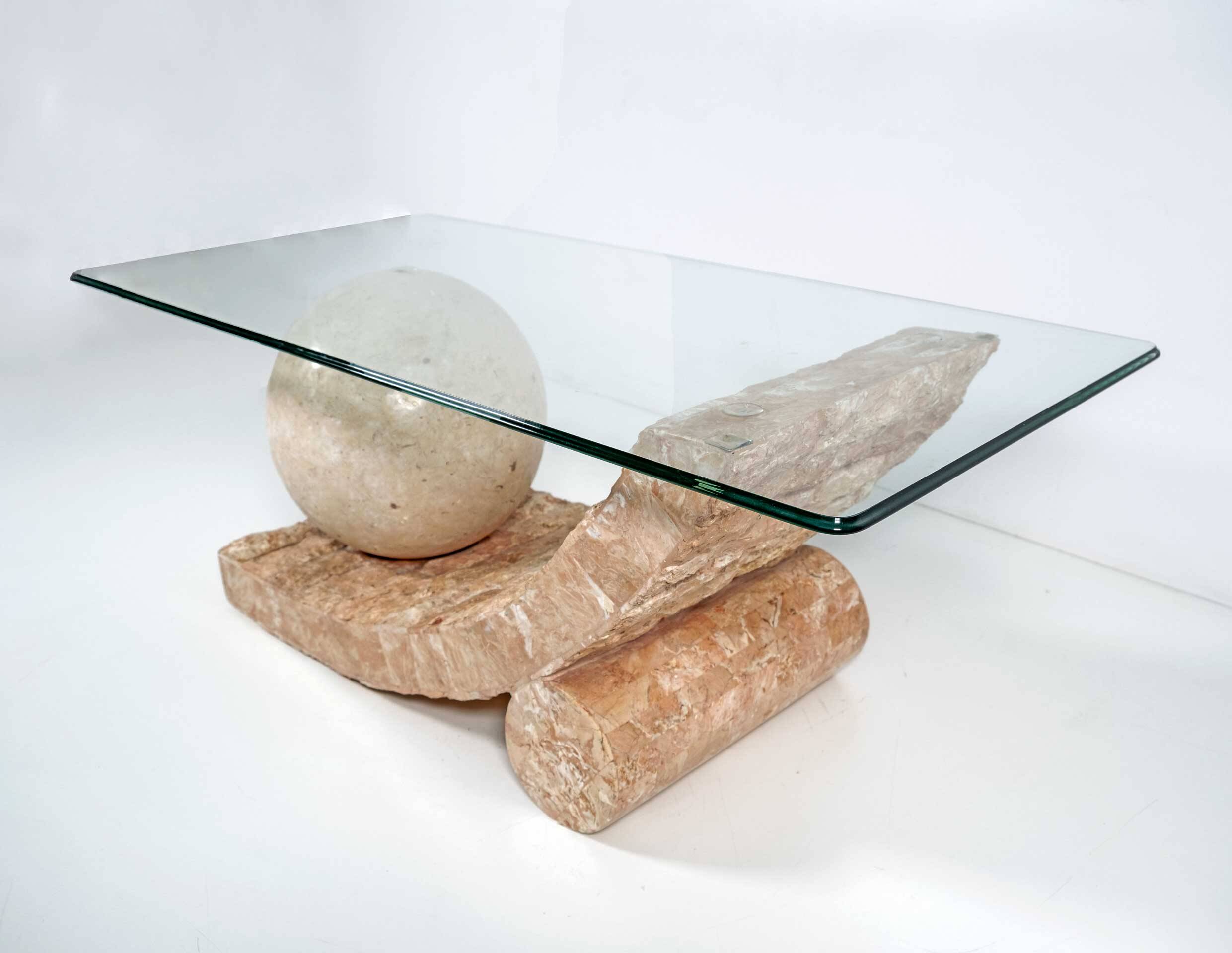 Mactan Stone Coffee Table by Magnussen Ponte, 1980s