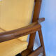 Scandinavian teak bench for two, circa 1960.