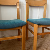 6 solid elm chairs from the 1970s