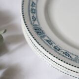 Flat plate x4, iron earth, Moulin des Loups, Motif Pasteur