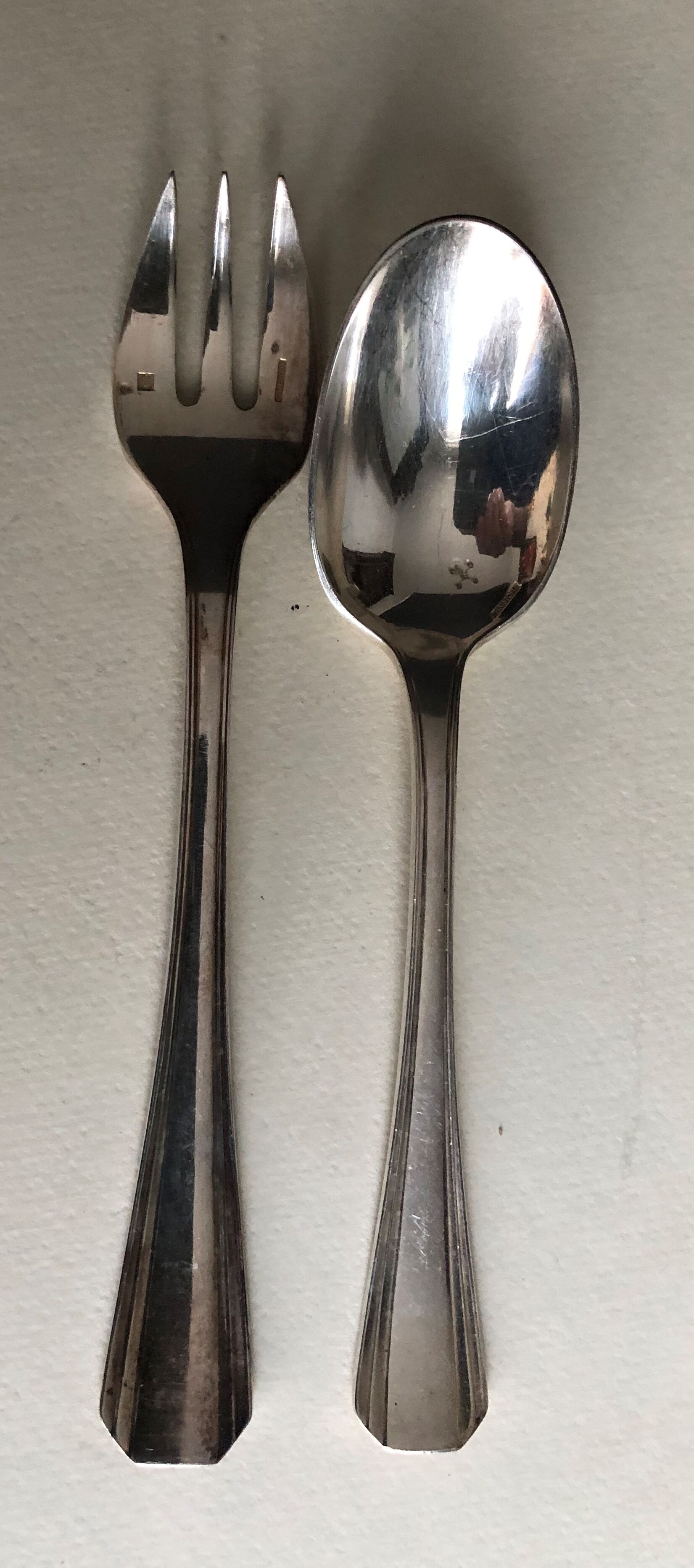 Ménagère Christofle in silver metal model Boréal (132 pieces)