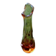 1970s Vase / Soliflore Thick colored and mouth-blown glass
