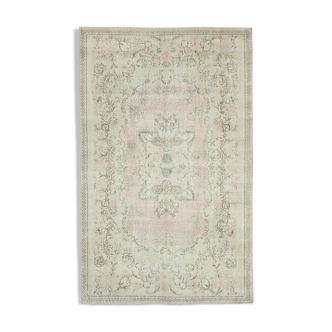 Tapis beige turc contemporain noué à la main 183 cm x 293 cm - 25038