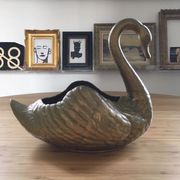 Brass swan pocket tray