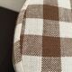 Children's pouf in Vichy chocolate fabric H28 X L 24