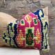 Vintage Berber kilim cushion cover: Moroccan wool cushion 60x40cm