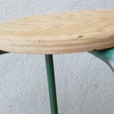 High metal and wood stool