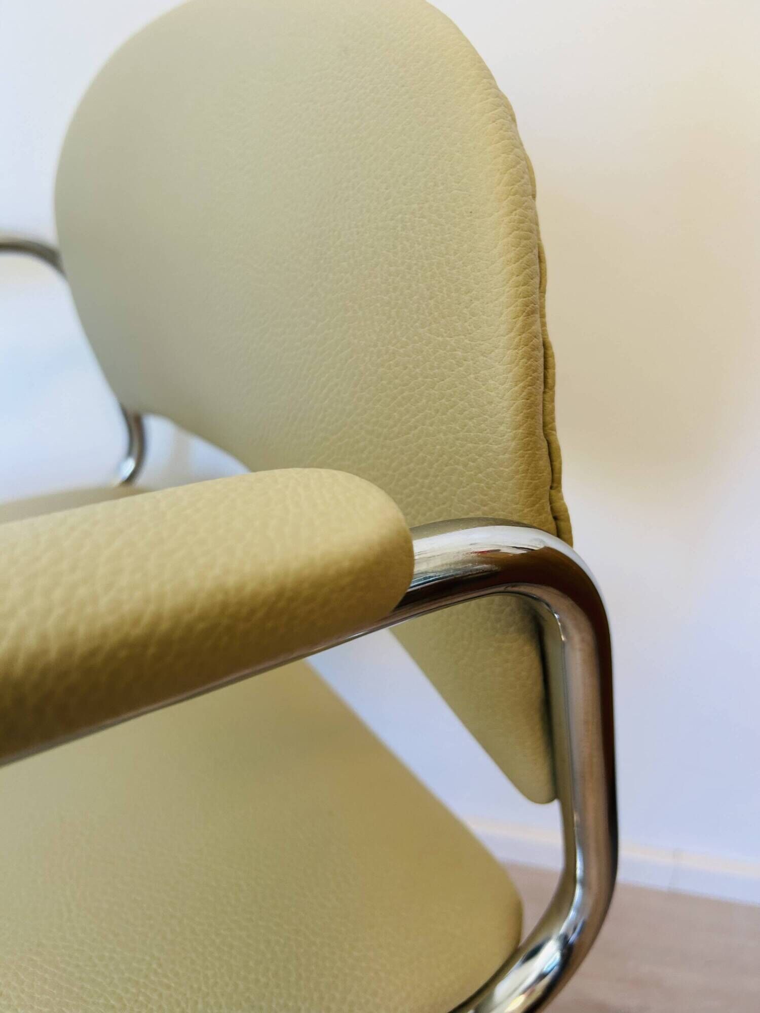 Vintage Light Olive Office Chair by Kovona Model K-107 from Czechoslovakia 1970’s