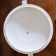 White porcelain soup tureen by Haviland with Dahlia patterns.