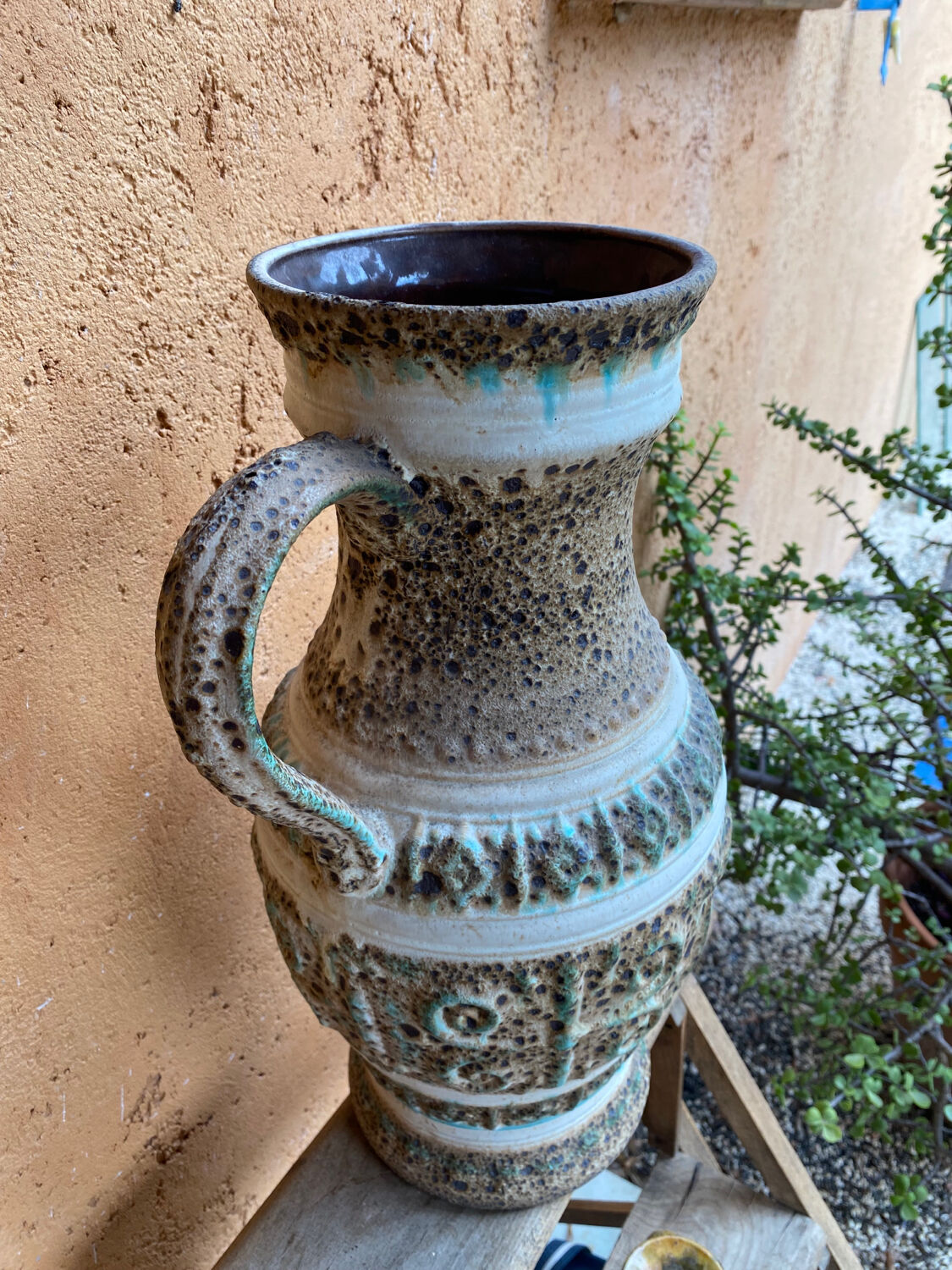Old terracotta jar