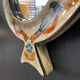Ceramic mirror by Jean de Lespinasse 1960