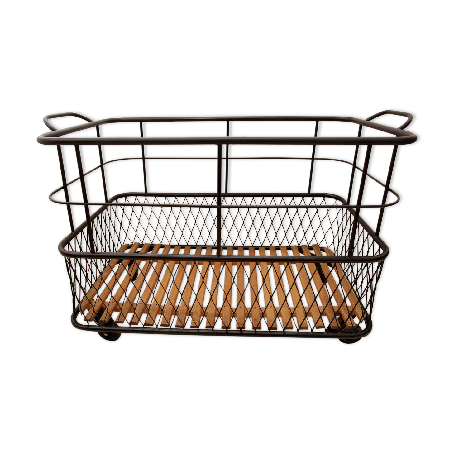 Industrial metal baker's bread cart