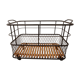 Industrial metal baker's bread cart