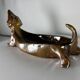 Dachshund ceramic dish 1960 france vintage
