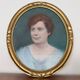 Pastel portrait of a woman, 1920, in a gilded frame