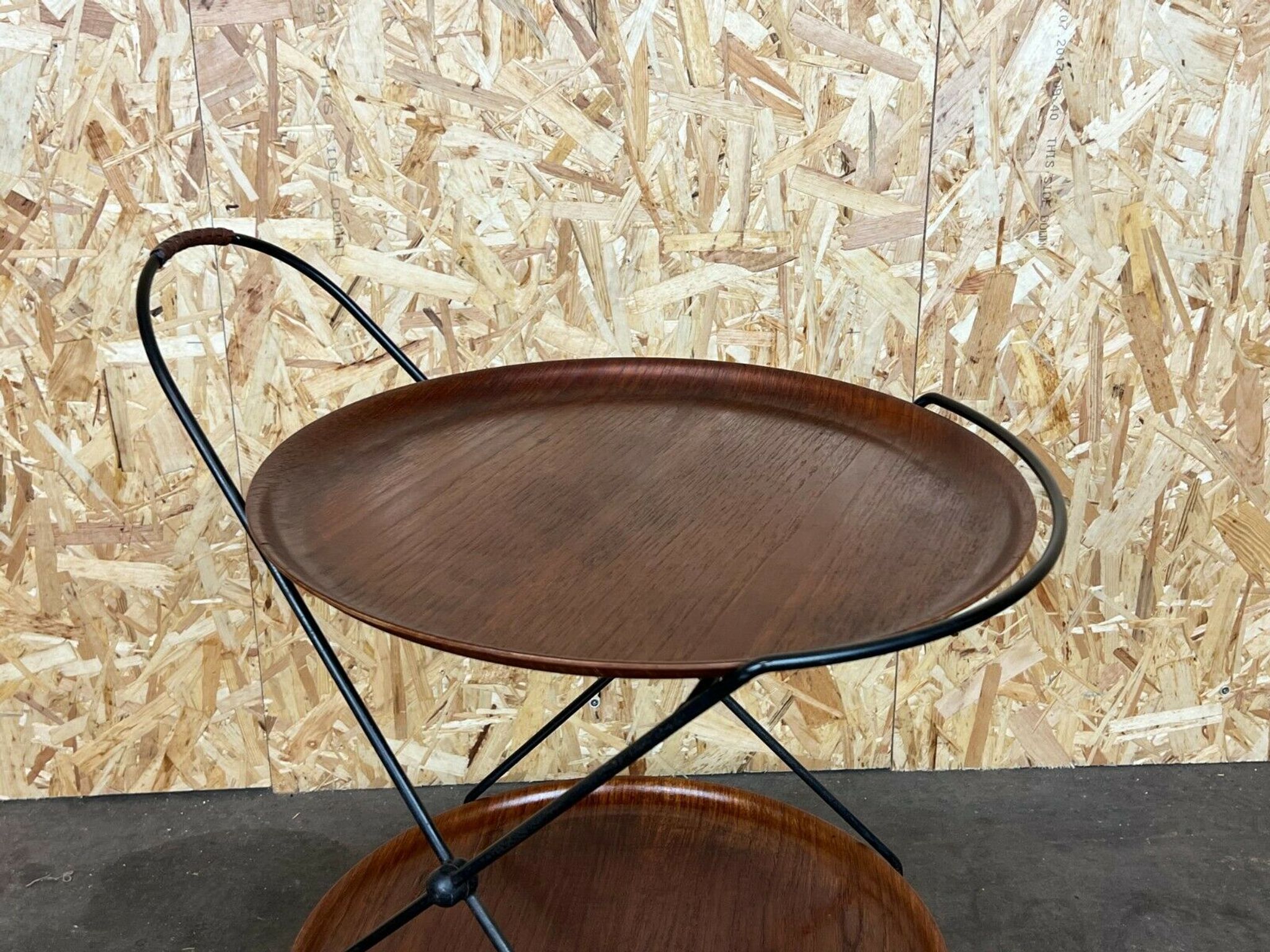 60s 70s teak serving trolley Jie Gantofta String Serving Trolley Sweden 60s