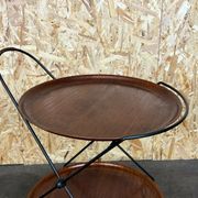 60s 70s teak serving trolley Jie Gantofta String Serving Trolley Sweden 60s