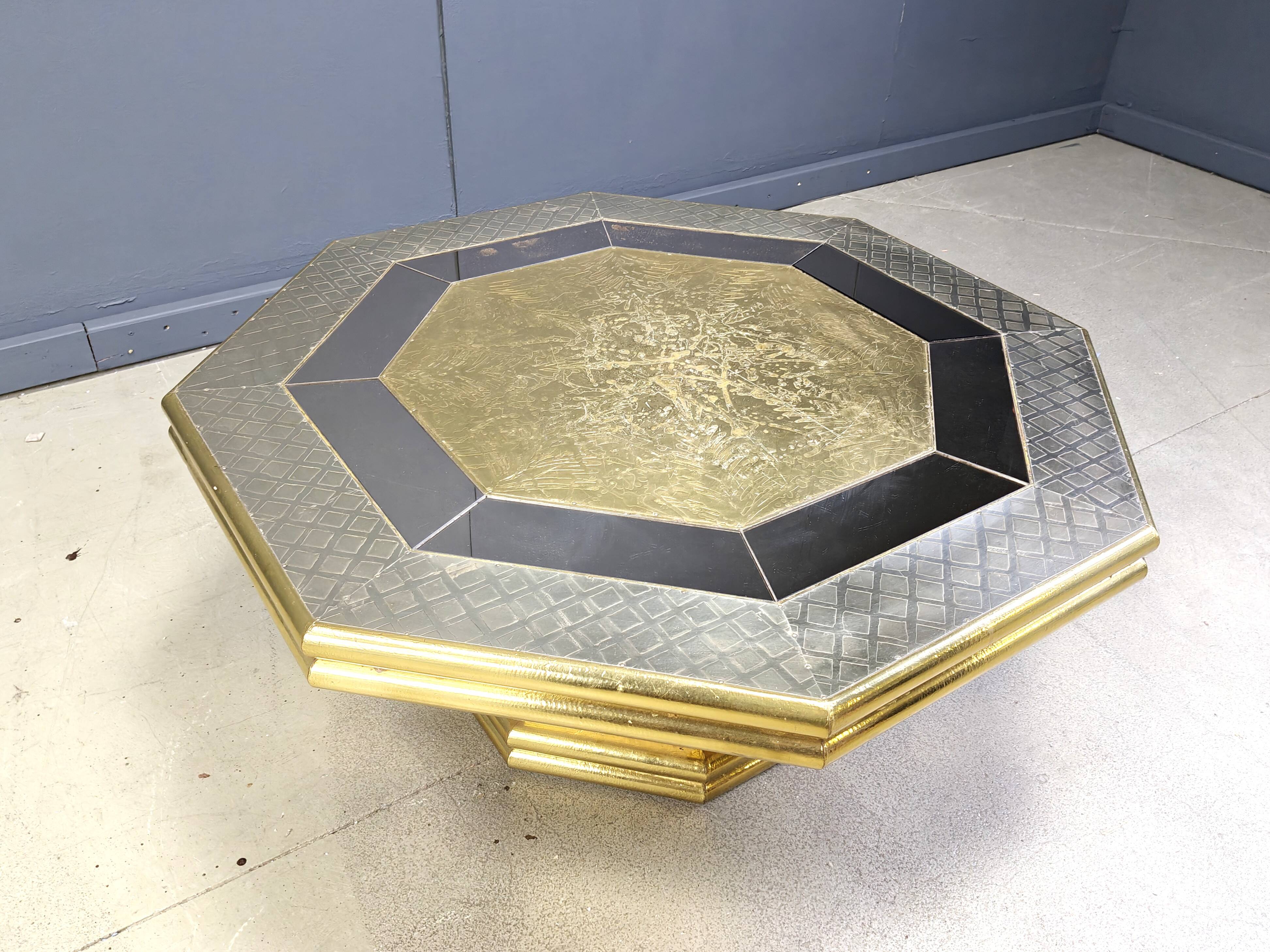 Vintage coffee table by Rodolfo Dubarry, 1970s