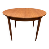 Table ronde en teck extensible design scandinave