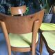 6 chaises Thonet jaune et bois