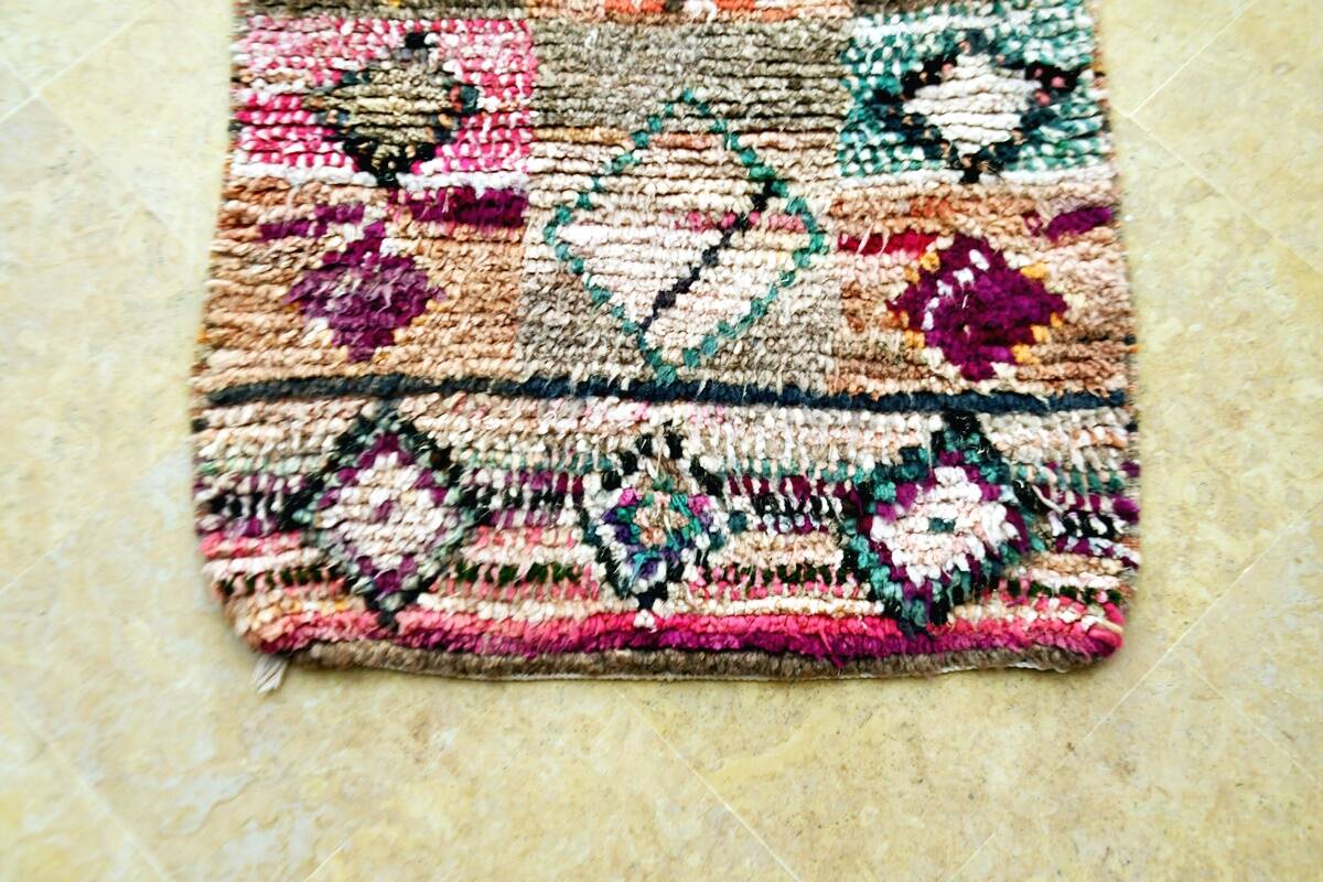 Moroccan Berber carpet hallway Boujaad 288 x 68 cm New