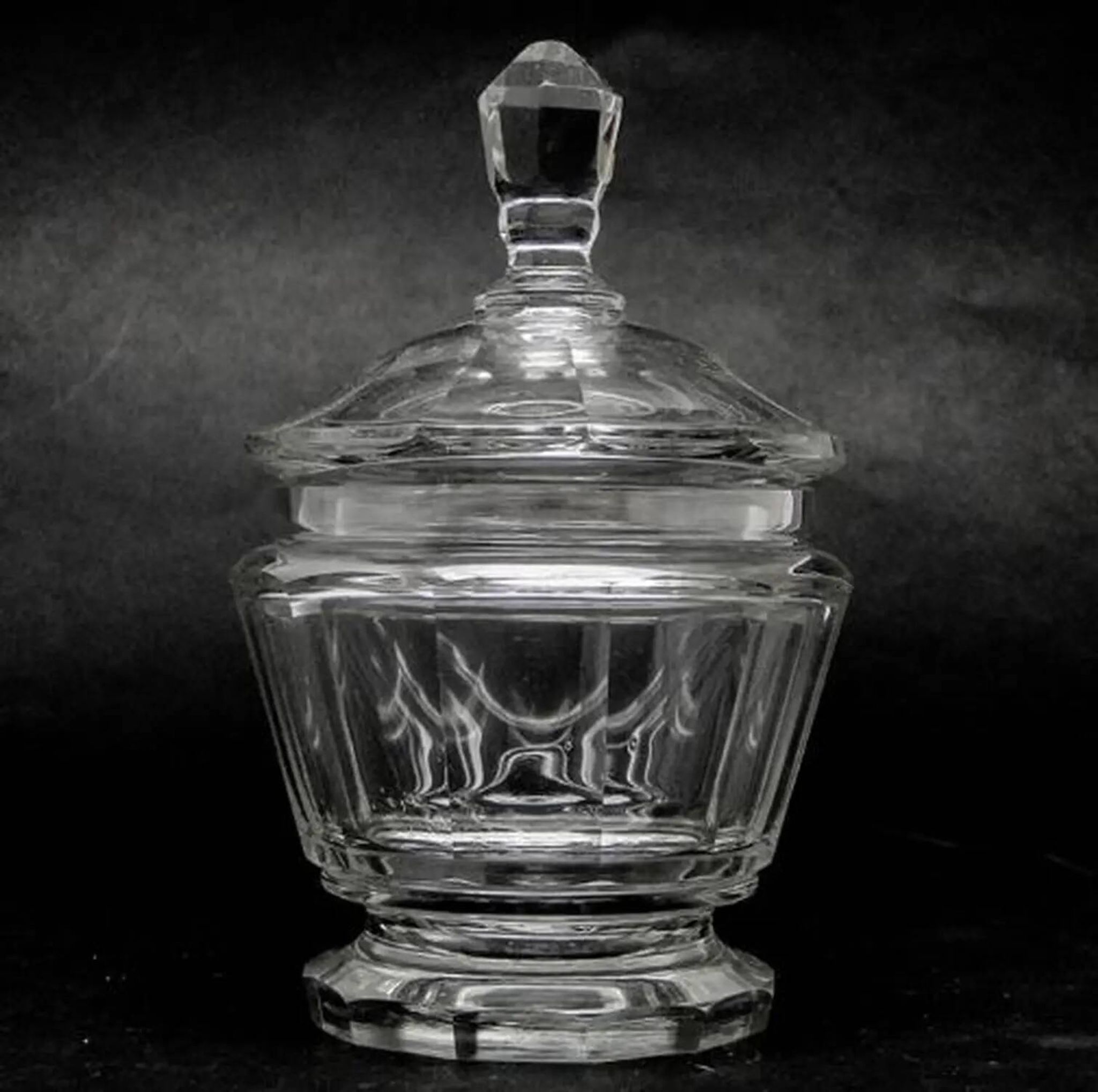 Art Deco bonbonniere, crystal, Moser, Czechoslovakia, 1930s